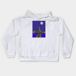 Retro outrun Kids Hoodie